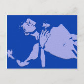 Blue Gay Love Briefkaart (Voorkant)