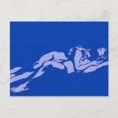 Blue Gay Love Briefkaart (Voorkant)