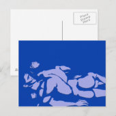 Blue Gay Love Briefkaart (Voorkant / Achterkant)