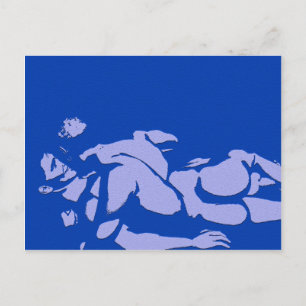 Blue Gay Love Briefkaart