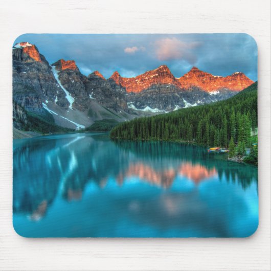 Blue Gaze Mountain Lake Mousepad Muismat (Voorkant)