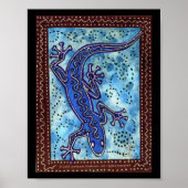 Blue Gecko Print (Voorkant)