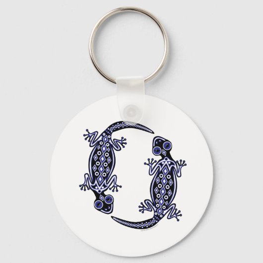 Blue Geckos Totem Sleutelhanger (Voorkant)