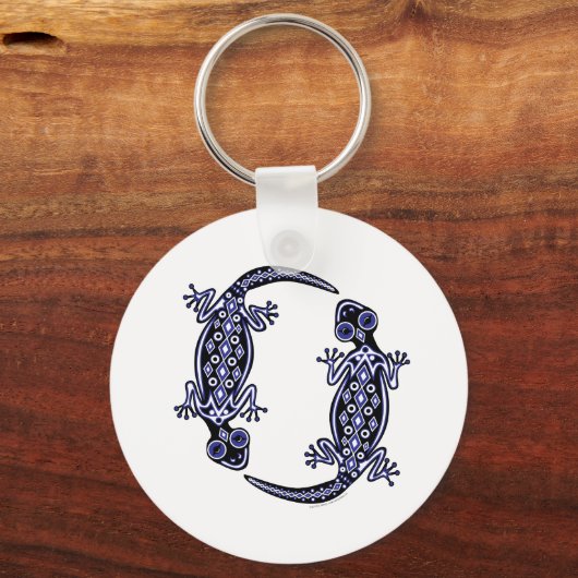 Blue Geckos Totem Sleutelhanger (Voorkant)
