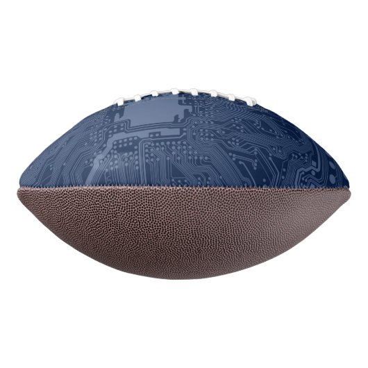 Blue Geek Motherboard Circuit Patroon American Football (Gedraaid 270)