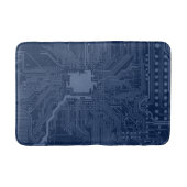 Blue Geek Motherboard Circuit Patroon Badmat (Voorkant)