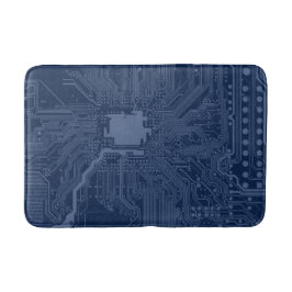 Blue Geek Motherboard Circuit Patroon Badmat