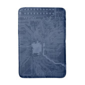 Blue Geek Motherboard Circuit Patroon Badmat (Voorkant Verticaal)