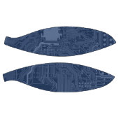 Blue Geek Motherboard Circuit Patroon Basketbal (Panelen)