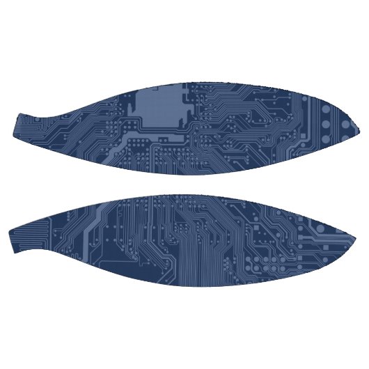 Blue Geek Motherboard Circuit Patroon Basketbal (Panelen)