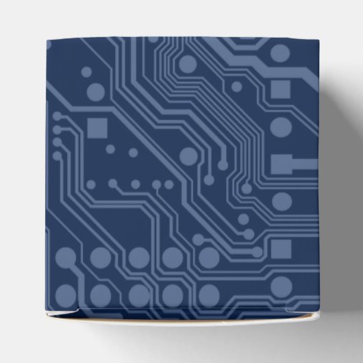 Blue Geek Motherboard Circuit Patroon Bedankdoosjes (Bovenkant)