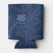 Blue Geek Motherboard Circuit Patroon Blikjeskoeler (Voorkant)