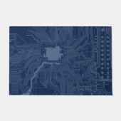 Blue Geek Motherboard Circuit Patroon Deurmat (Voorkant)