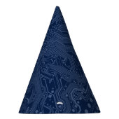 Blue Geek Motherboard Circuit Patroon Feesthoedjes (Rechts)