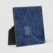 Blue Geek Motherboard Circuit Patroon Fotoplaat (Voorkant)