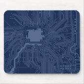 Blue Geek Motherboard Circuit Patroon Muismat (Voorkant)