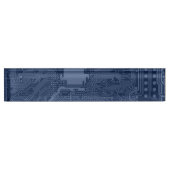 Blue Geek Motherboard Circuit Patroon Naambordje (Voorkant)
