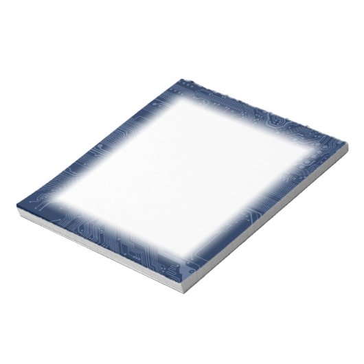 Blue Geek Motherboard Circuit Patroon Notitieblok (Linkerzijde)