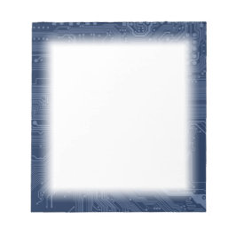 Blue Geek Motherboard Circuit Patroon Notitieblok