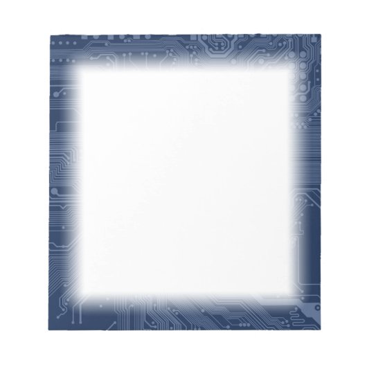 Blue Geek Motherboard Circuit Patroon Notitieblok (Voorkant)