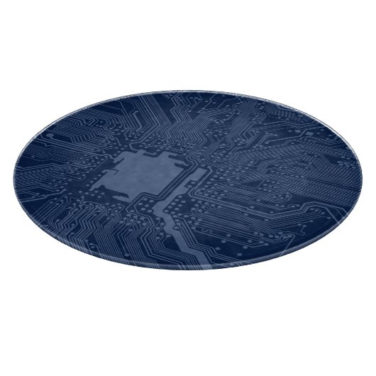 Blue Geek Motherboard Circuit Patroon Snijplank (Hoek)