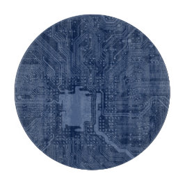 Blue Geek Motherboard Circuit Patroon Snijplank