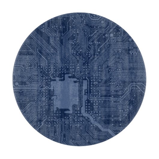 Blue Geek Motherboard Circuit Patroon Snijplank (Voorkant)