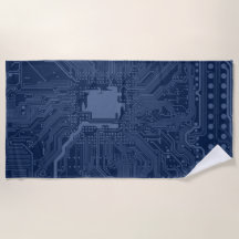 Blue Geek Motherboard Circuit Patroon