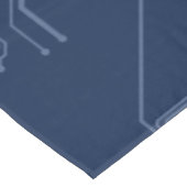 Blue Geek Motherboard Circuit Patroon Tafelkleed (Gekanteld)