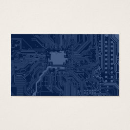 Blue Geek Motherboard Circuit Patroon Visitekaartje