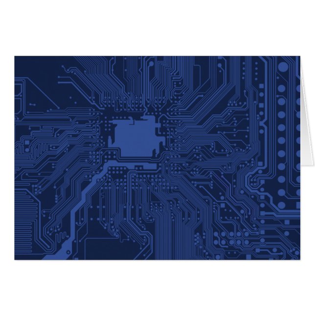 Blue Geek Motherboard Patroon (Voorkant Horizontaal)