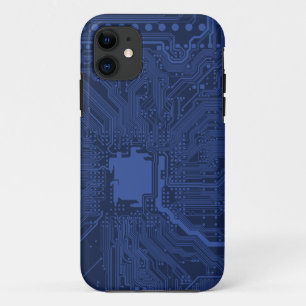 Blue Geek Motherboard Patroon iPhone 11 Hoesje