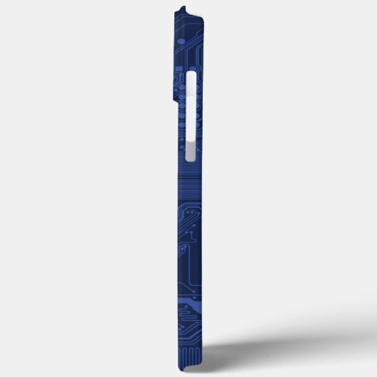 Blue Geek Motherboard Patroon Case-Mate iPhone Case (Achterkant / Links)