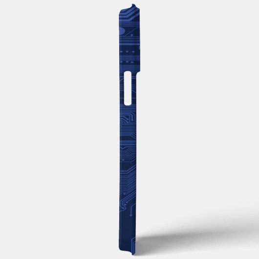 Blue Geek Motherboard Patroon Case-Mate iPhone Case (Achterkant / Rechts)