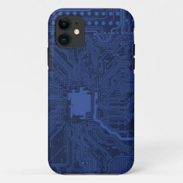 Blue Geek Motherboard Patroon Case-Mate iPhone Case