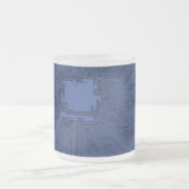 Blue Geek Motherboard Patroon Matglas Koffiemok (Center)