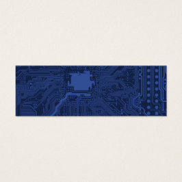 Blue Geek Motherboard Patroon Mini Visitekaartjes