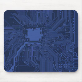 Blue Geek Motherboard Patroon Muismat