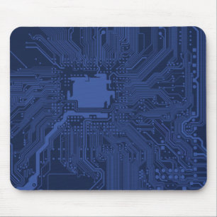 Blue Geek Motherboard Patroon Muismat