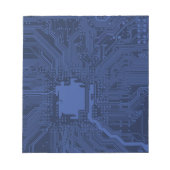 Blue Geek Motherboard Patroon Notitieblok (Voorkant)