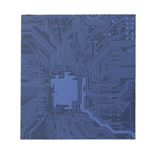 Blue Geek Motherboard Patroon Notitieblok (Voorkant)