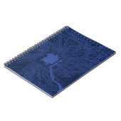 Blue Geek Motherboard Patroon Notitieboek (Linkerzijde)