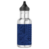Blue Geek Motherboard Patroon Waterfles (Rechts)