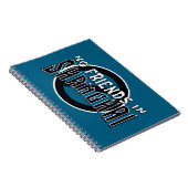 BLUE "Geen vrienden in Shanghai" Spiral Notitieboe Notitieboek (Rechterzijde)