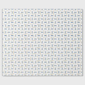 Blue Gefeliciteerd Afstuderen diplomatiek jaar Cadeaupapier (Vlak)