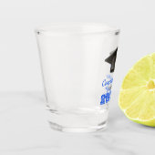 Blue Gefeliciteerd College Afstuderen Shot Glas (Links)