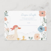 Blue Gekke Goose Baby Diapper Raffle Informatiekaartje (Voorkant)