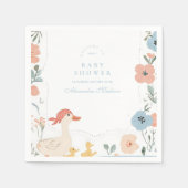 Blue Gekke Goose Baby shower Servet (Voorkant)