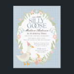 Blue Gekke Goose Floral Gingham Verjaardagsfeest Briefkaart<br><div class="desc">Een gekke gans is nog een jaar ouder. Dit Gekke Goose Party Decor Collectie is ideaal voor het vieren van je lieve kleine meisje! Met een schattige gekke gans, pastelbloemen en zachte gingmatronen is dit collectie ideaal voor het toevoegen van een vleugje speelse elegantie aan elk feest. Of het nu...</div>