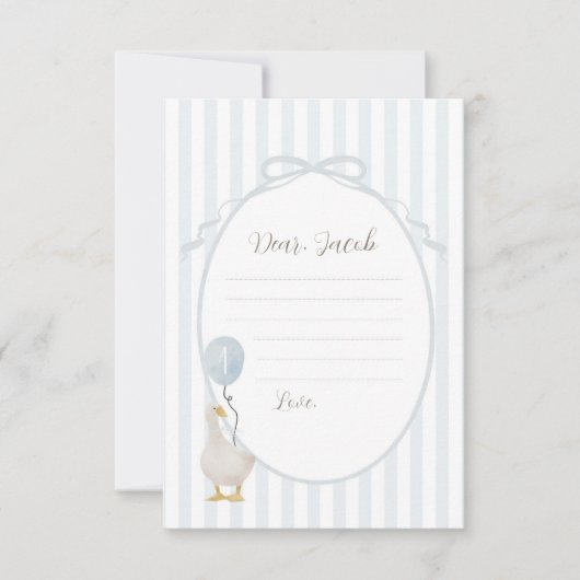 Blue Gekke Goose Time Capsule Kaart (Voorkant)